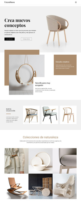 Interior De La Vida Moderna Plantilla HTML