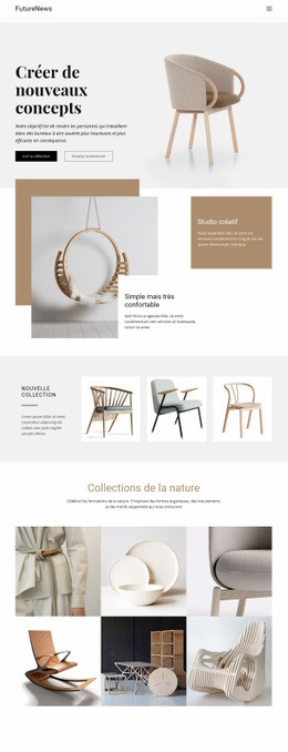 Intérieur Vivant Moderne - Modèle HTML5 Moderne