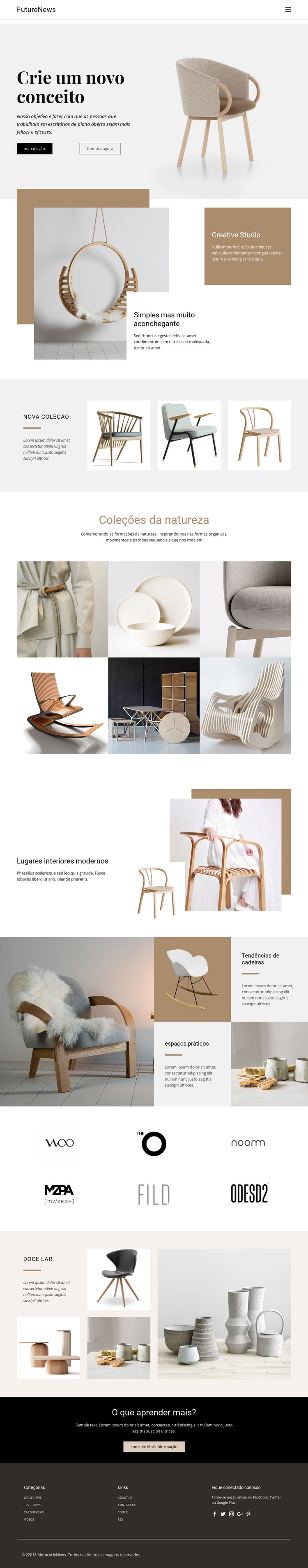 Interior moderno Modelo HTML