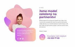 Responzivní HTML5 Pro Kontaktní Blok Se Sociálními Ikonami