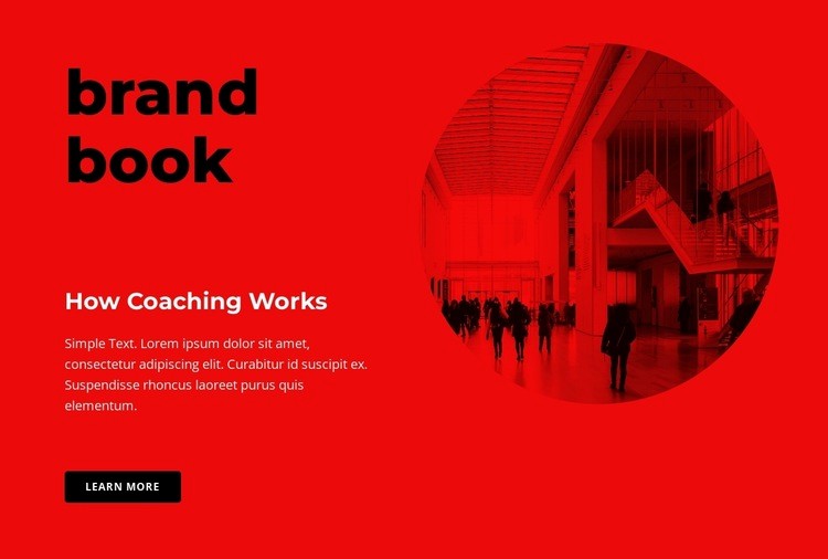 We create a brand book Homepage Design
