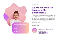 Sistemi Di Progettazione Per Blocco Contatti Con Icone Social