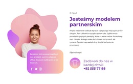 Blok Kontaktowy Z Ikonami Społecznościowymi - Responsywny Motyw WordPress