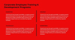 Four Texts And A Title - Responsive Mockup