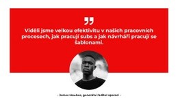 Vypráví O Projektu Šablona CSS