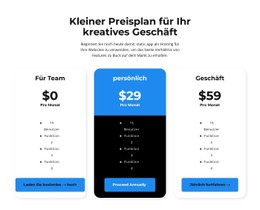 Website-Design Für Wählen Sie Ihren Persönlichen Tarif