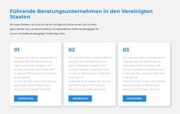 Site-Vorlage Für Drei Textblöcke