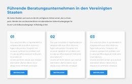 Drei Textblöcke - Responsive Website-Vorlagen