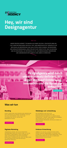 Integriertes Mehrfachlayout Für Hallo, Wir Sind Designagentur