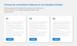 El Creador De Sitios Web Más Creativo Para Tres Bloques De Texto