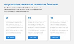 Trois Blocs De Texte - Inspiration Pour La Conception De Sites Web