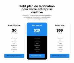 Choisissez Votre Tarif Personnel - Conception Créative De Sites Polyvalents