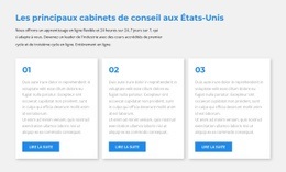 Trois Blocs De Texte – Excellente Page De Destination