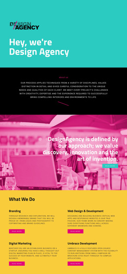 Hello, We Are Design Agency Html5 Responsive Template
