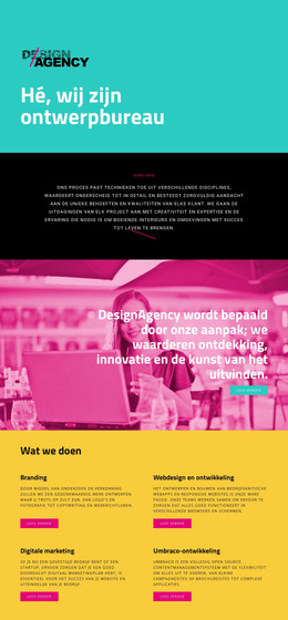 Hallo, Wij Zijn Ontwerpbureau - E-Commercesjabloon