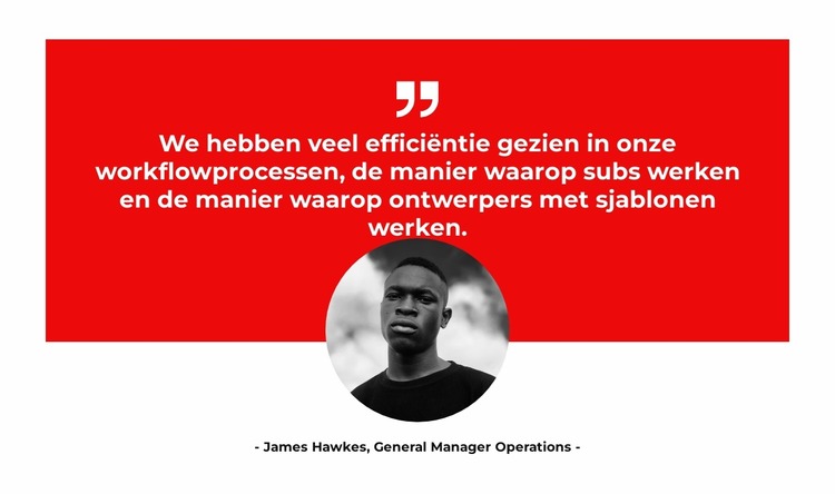 Vertelt over het project Joomla-sjabloon