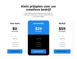 Kies Je Persoonlijke Tarief - Creatief, Multifunctioneel Siteontwerp