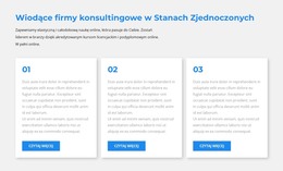 Projekt HTML Dla Trzy Bloki Tekstu