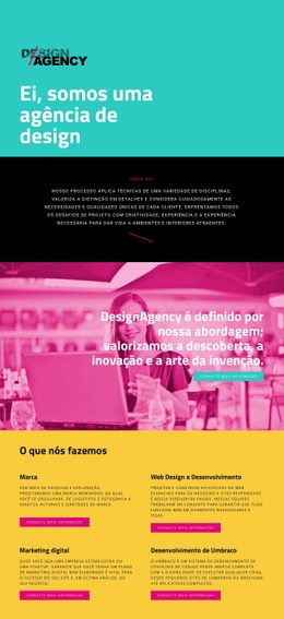 Olá, Somos Uma Agência De Design - HTML Builder