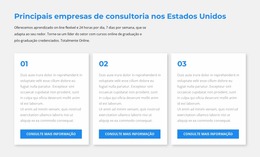 Três Blocos De Texto - Modelo Joomla 2024