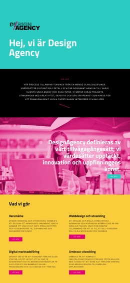 Hej, Vi Är Designbyrå CSS-Formulärmall