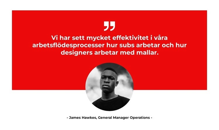 Berättar om projektet HTML-mall