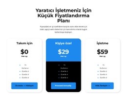 Kişisel Ücretinizi Seçin - Site Oluşturucu