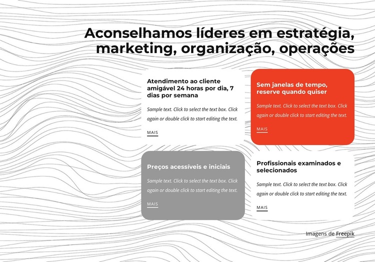 Consultoria de gestão Modelo de site