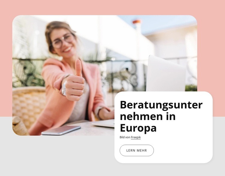 Beratungsunternehmen in Europa Website design