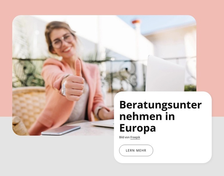 Beratungsunternehmen in Europa Website-Modell