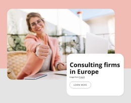 Ready To Use Html Code For Consulting Firms In Europe