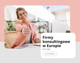 Firmy Konsultingowe W Europie Szablon Witryny Sieci Web
