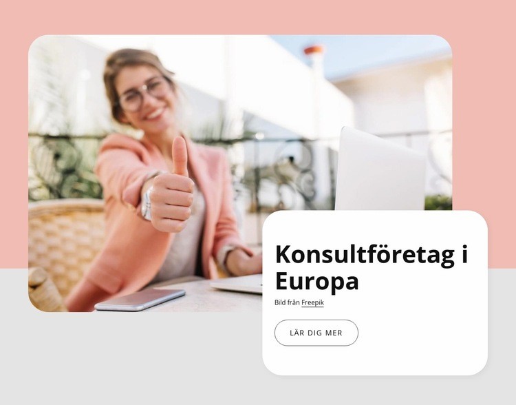 Konsultföretag i Europa HTML-mall
