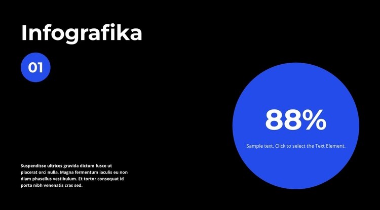 Infografika Šablona CSS