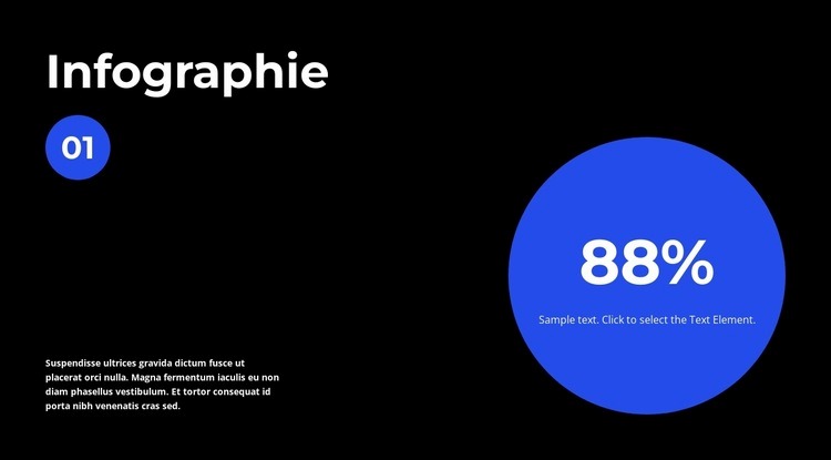 Infographie Maquette de site Web