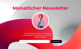 Monatlicher Newsletter - Einfache HTML-Vorlage