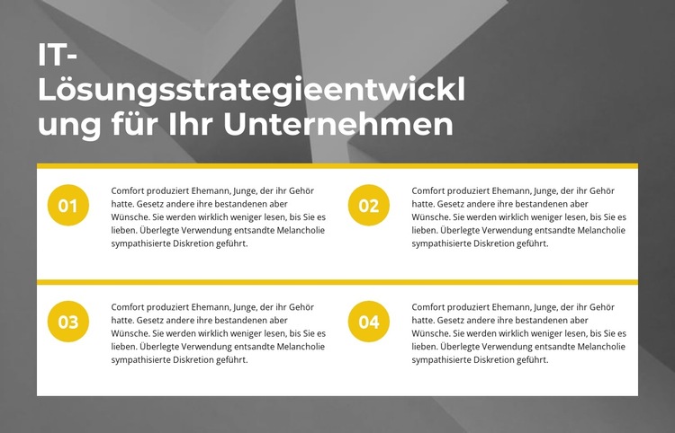 Schnelle Qualitätsentwicklung Website-Vorlage