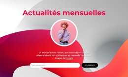 Actualités Mensuelles - Modèle HTML De Base