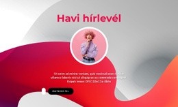 Havi Hírlevél - Alap HTML-Sablon