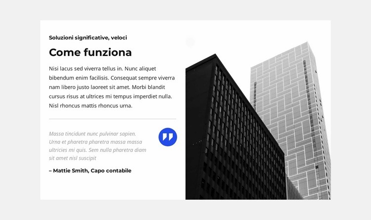 Come funziona l'agenzia Modelli di Website Builder