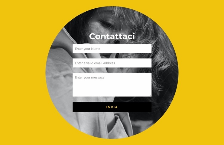 Candidati per partecipare Mockup del sito web