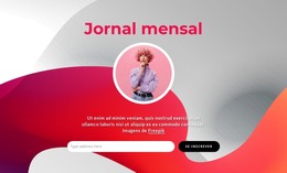 Jornal Mensal - Modelo HTML Básico