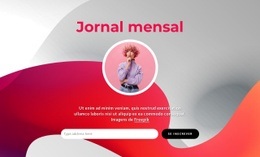 Modelo HTML5 Incrível Para Jornal Mensal