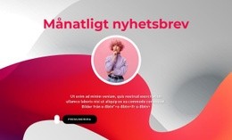 Layoutfunktion För Månatligt Nyhetsbrev