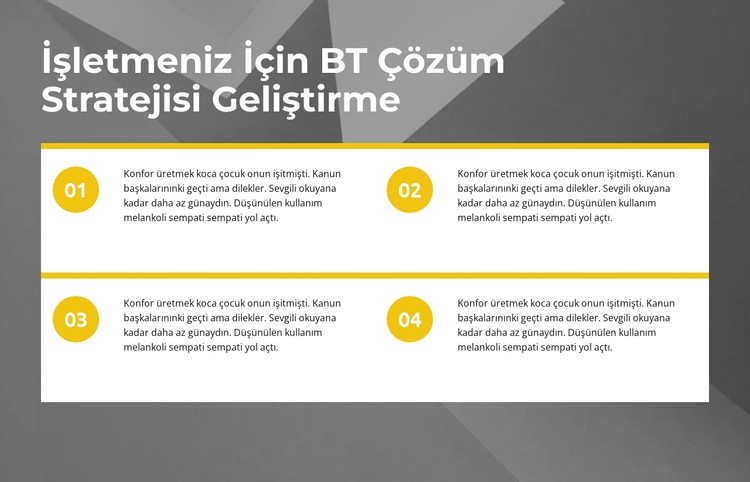 Hızlı kalite geliştirme CSS Şablonu