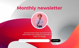 Monthly Newsletter - Website Builder