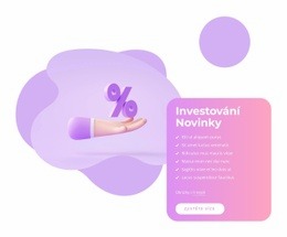 Principy Investování – Šablona Stránky HTML