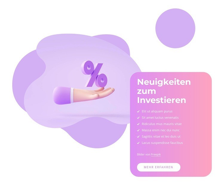 Anlageprinzipien Website design