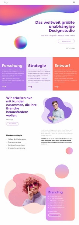 Wir Sind Spezialisiert Auf Digitale Erlebnisse - Zielseiten-Designer