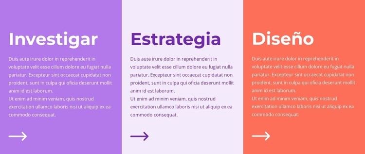 Investigación, estrategia y diseño. Creador de sitios web HTML